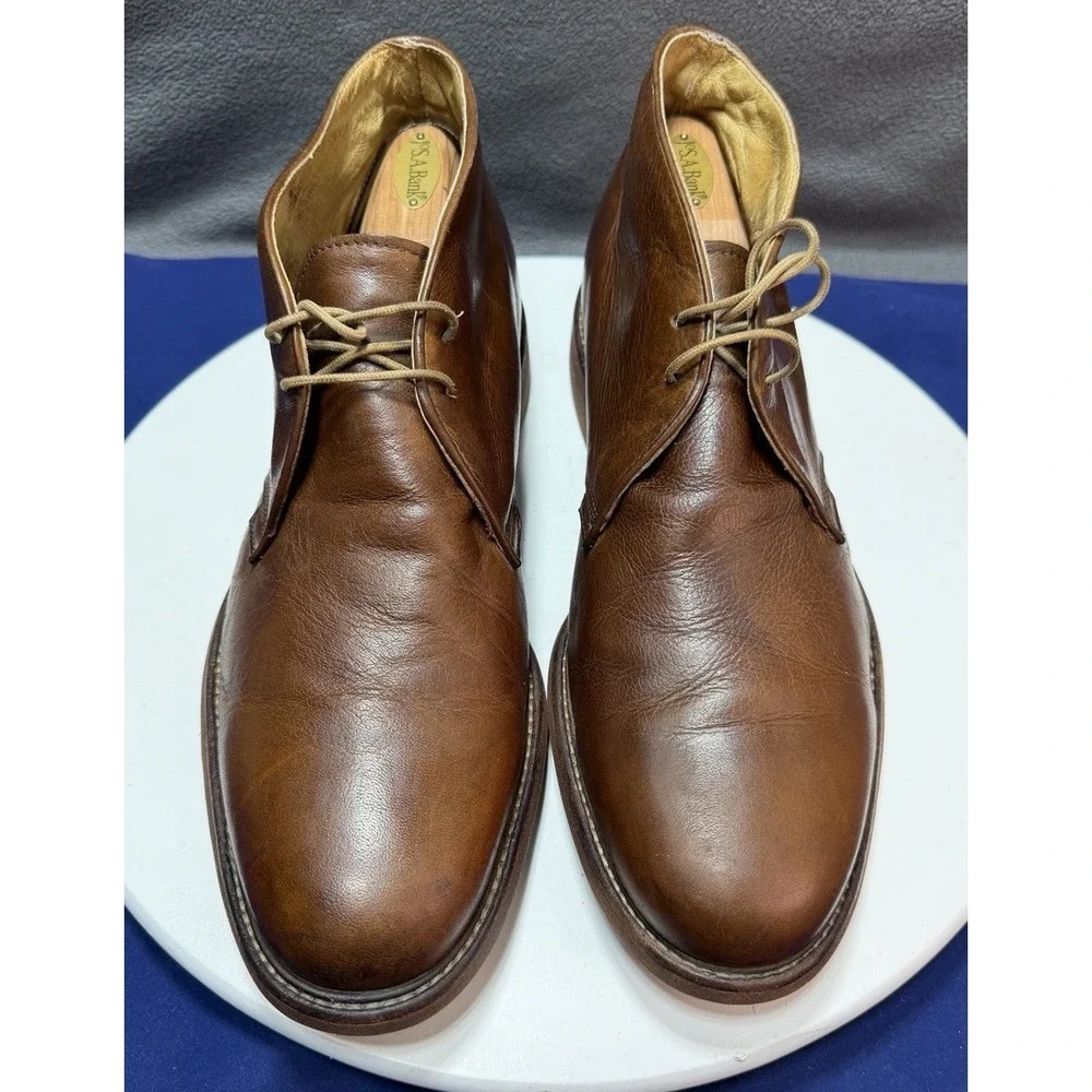 Frye Bowery Chukka Ankle Boots Brown Tan Mens Size 13 D Lace Up Leather